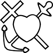 Symbol for tro, håp og kjærlighet
